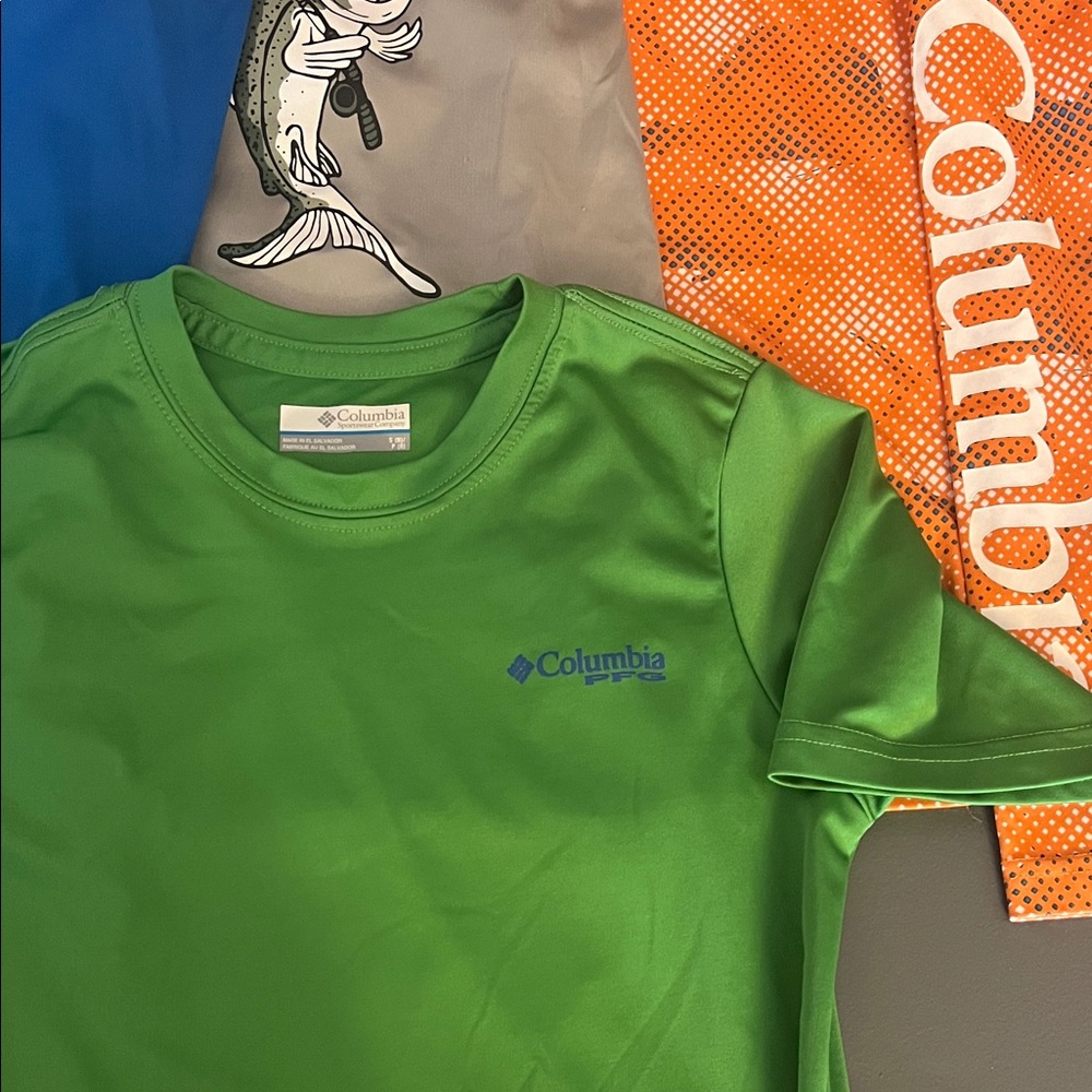 Kids. Columbia Outdoor Shirt Collection - set of 5. (Size: 8) - Picture 5 of 15